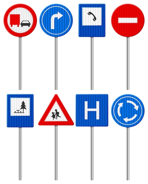 Verkeer verkeersbord set