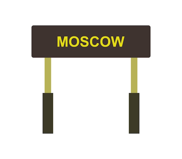 Verkeersbord Moskou