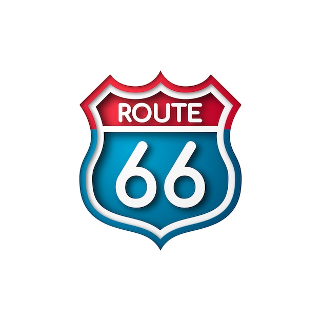 Verkeersbord route 66.