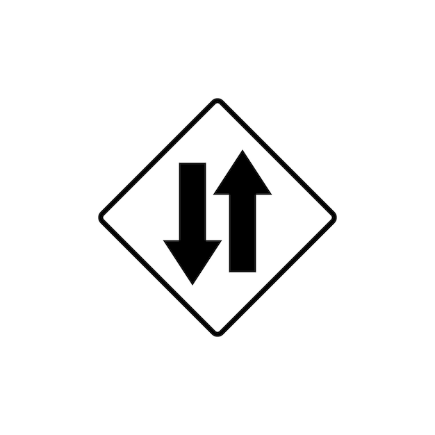 Verkeersbord straatnaambord pictogram vector sjabloon