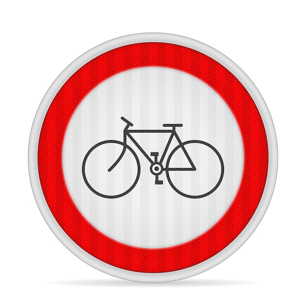 Verkeersbord voor fietsen verboden