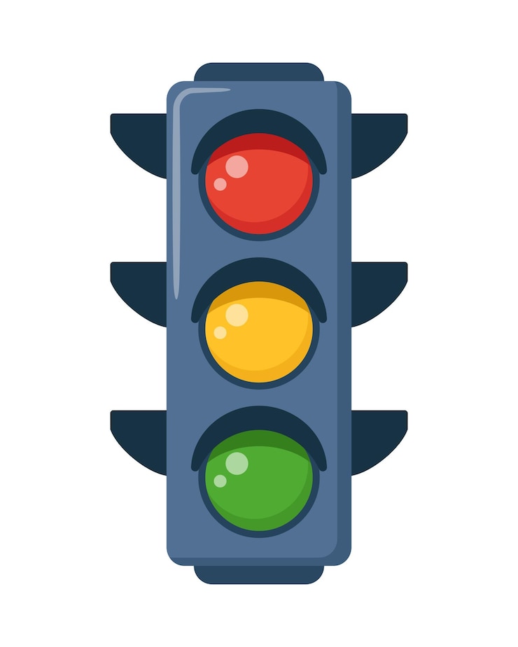 Vector verkeerslicht