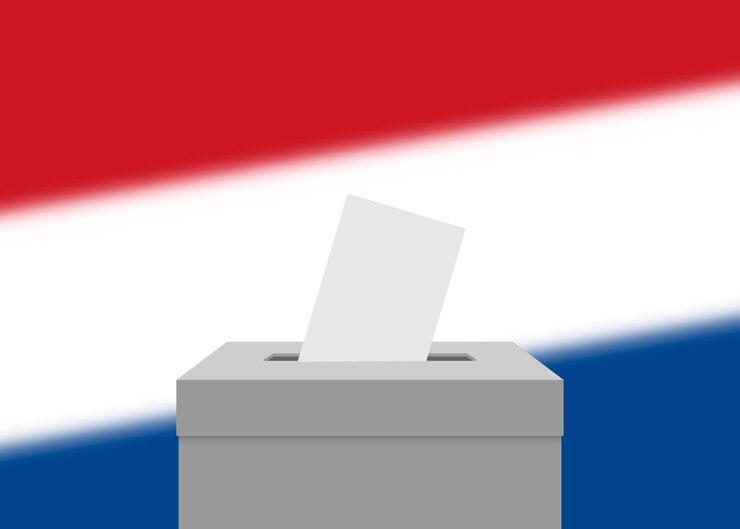 Verkiezing banner achtergrond
