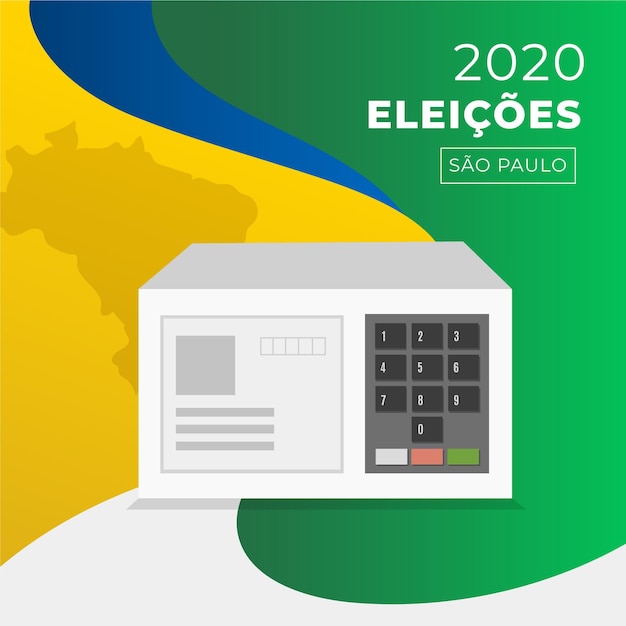 Verkiezingen 2020 Brazilië illustratie