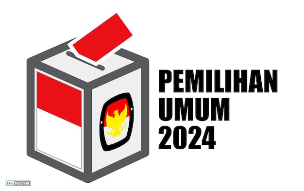 Verkiezingsdag van Indonesië met stembusvertaaltekst kpu pilpres serentak PEMILU-verkiezing