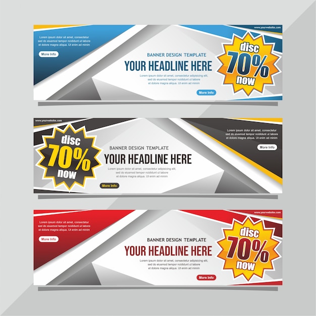 Vector verkoop banner ontwerpsjabloon