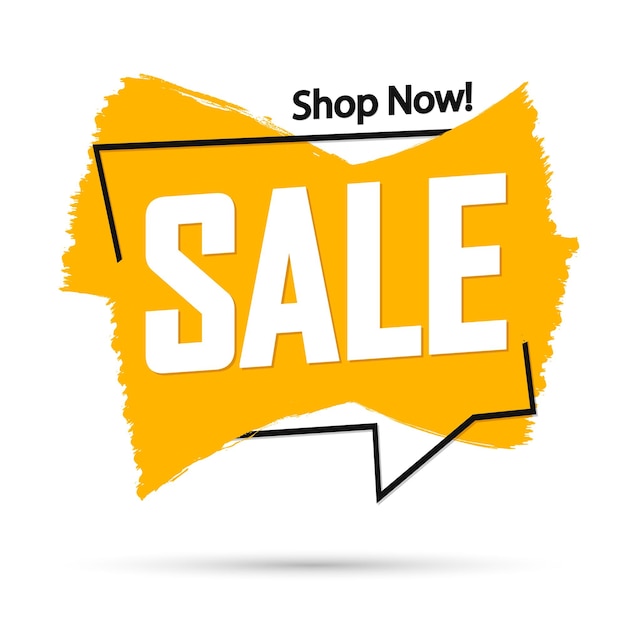 Verkoop poster ontwerpsjabloon of banner voor winkel en online winkel vectorillustratie