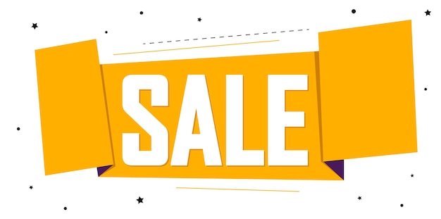 Verkoop poster ontwerpsjabloon of banner voor winkel en online winkel vectorillustratie