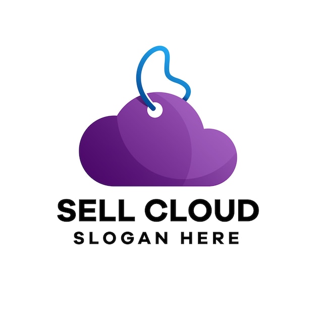 Verkopen Cloud Gradient Logo Design