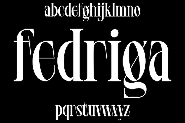 Vector verkorte kleine letters alfabet display lettertype vector