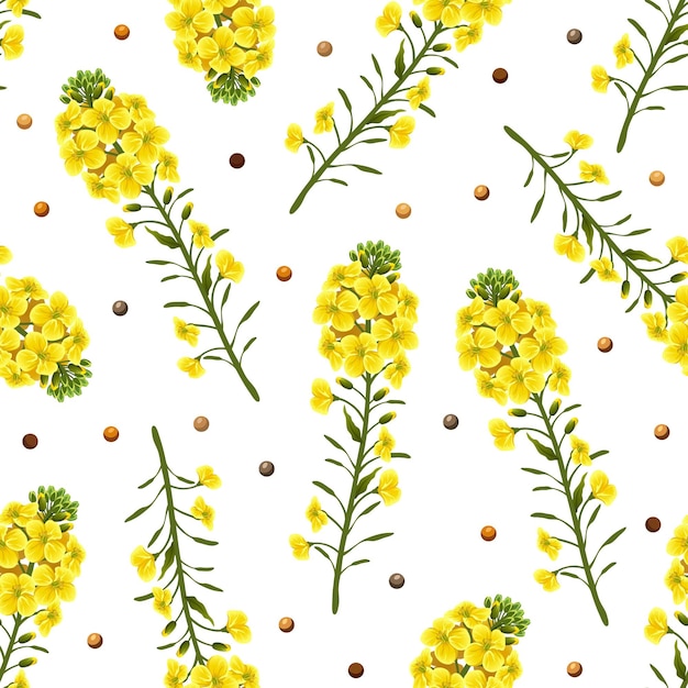 verkrachting bloemen naadloos patroon op wit