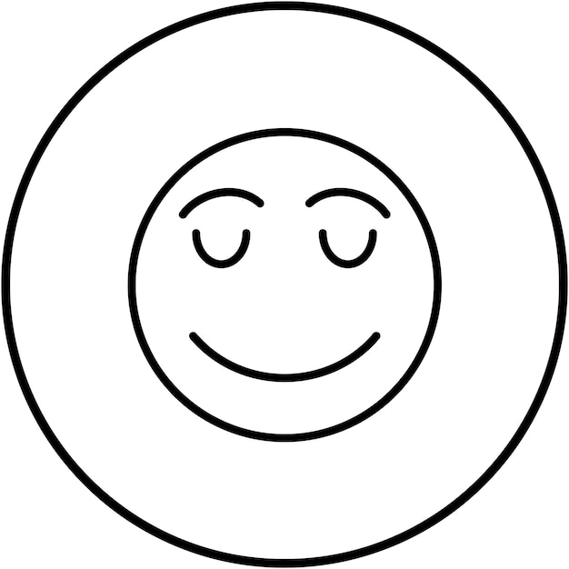 Verlicht gezicht vector icoontje Kan worden gebruikt voor Emoji icoonset