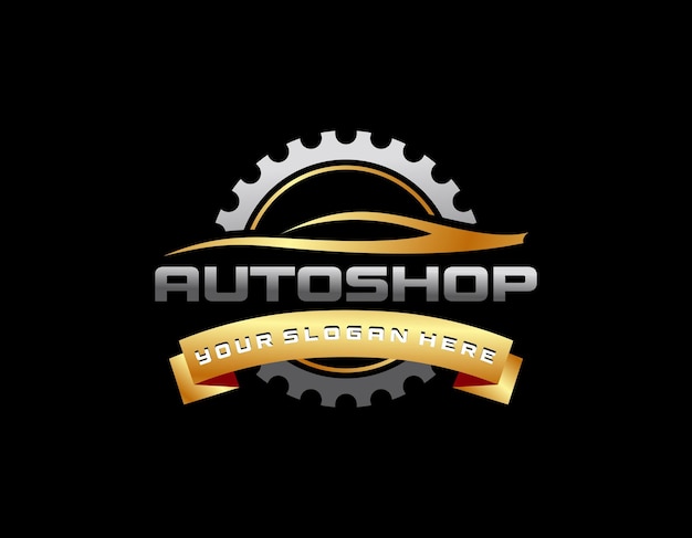 Vector verloop auto service logo