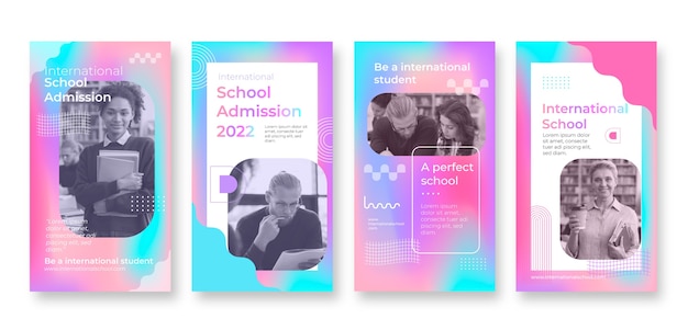 Verloop internationale school instagram-verhalen