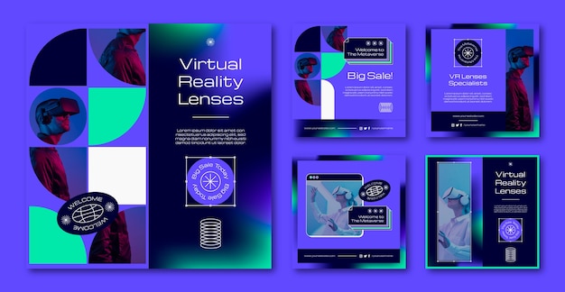 Verloop metaverse concept instagram post