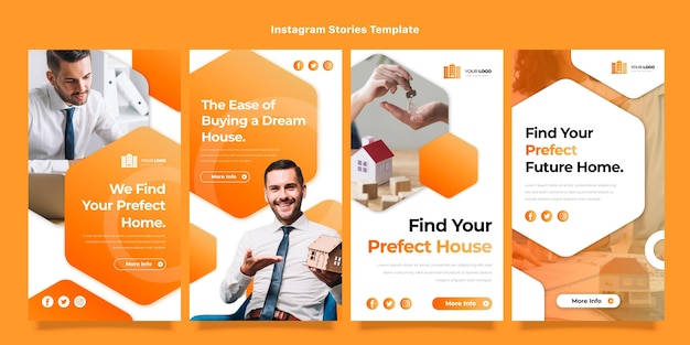 Verloop onroerend goed instagram-verhalen