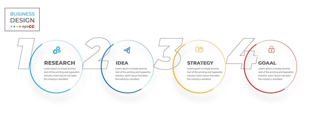 Verloop proces infographic sjabloon