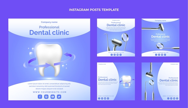 Verloop tandheelkundige kliniek instagram postverzameling