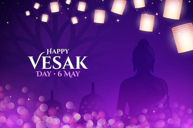 Verloop vesak achtergrond