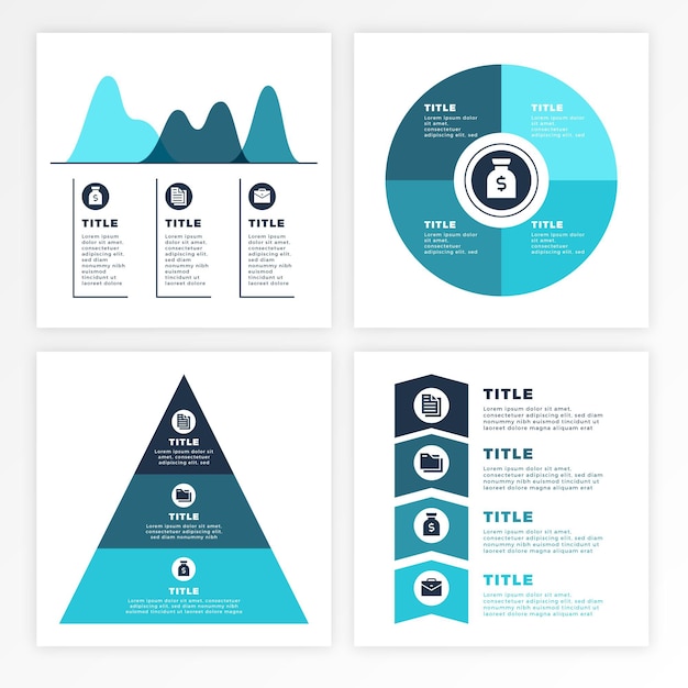 Verloop zakelijke infographics