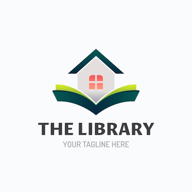 Vector verloopbibliotheek logo sjabloon