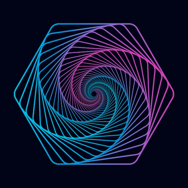 Verlooplijn abstract vector achtergrond technologie logo element