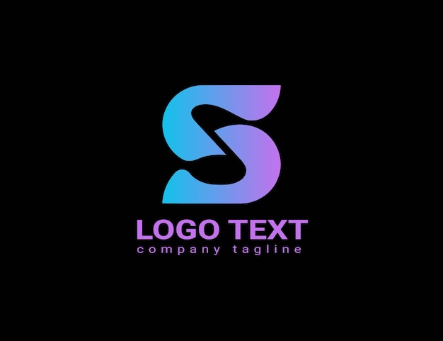 Verlooplogo met abstracte letter s