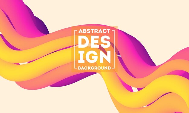 Verloopnet Vector elegante illustratie van 3D-vloeibare vormen