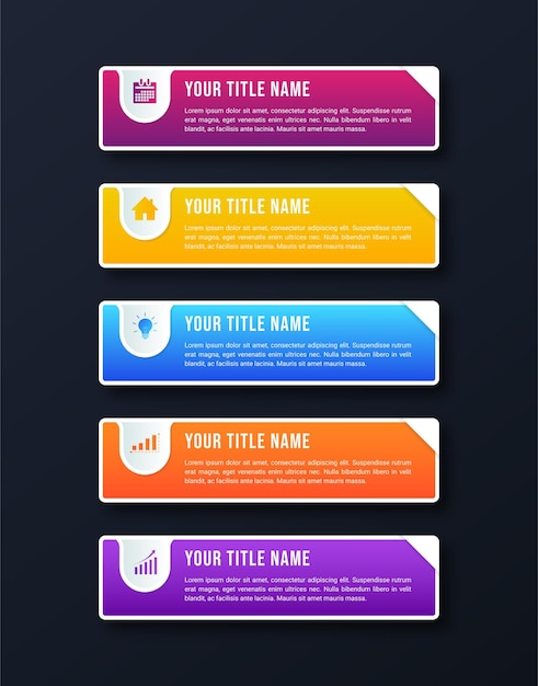 Vector verloopstappen zakelijke infographic sjabloon