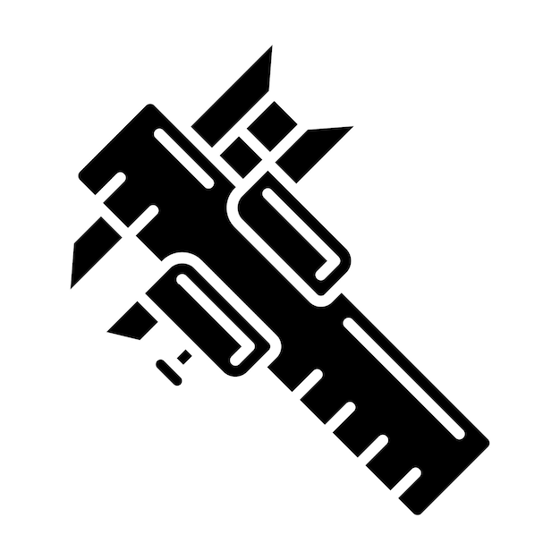 ノギス グリフ ソリッド ブラックの図