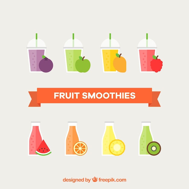 Verpakking van fruit smoothies