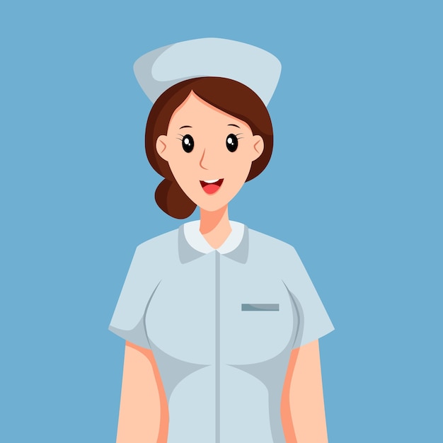 Verpleegkundige beroep karakter ontwerp illustratie