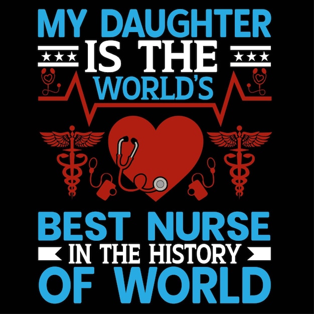 Verpleegkundige t-shirt ontwerp