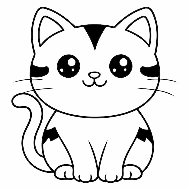 Verrassende kat voor peuters kleurpagina