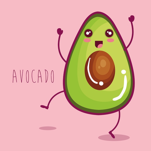 Vers avocado-groentekarakter