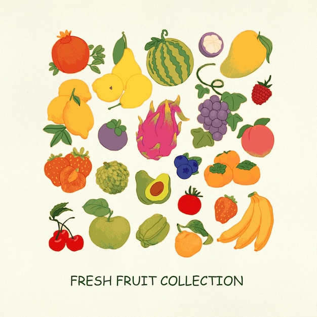 Vers fruit collectie