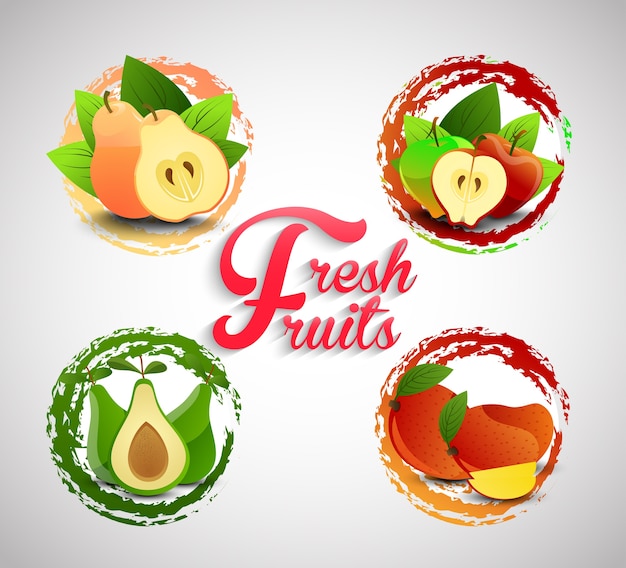 Vers fruit pictogrammen