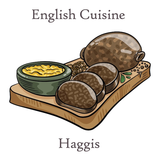 Vers gekookt haggis close-up Schotse traditie eten