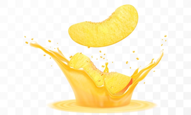 Vers rijpe abrikozensnijden vallen in een spatje sap dat op doorzichtig is geïsoleerd