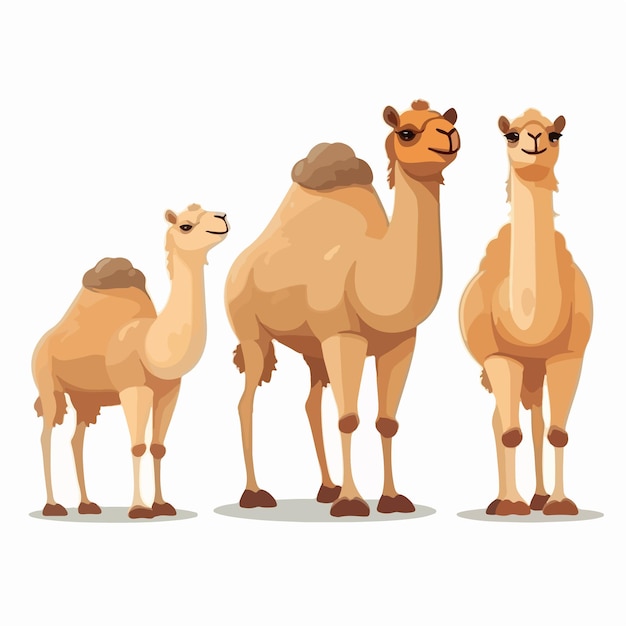 Versatile camel illustrations suitable for branding and logo design