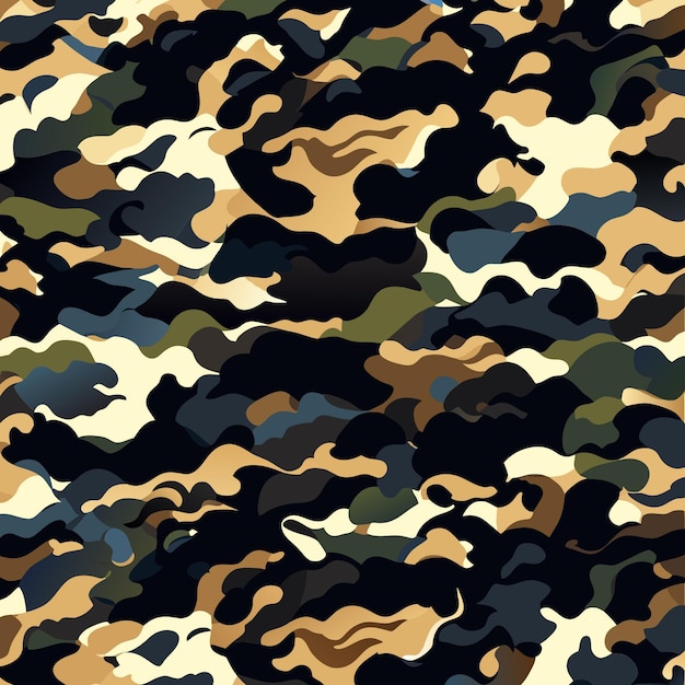 Versatile Camo Vector Background for Art Projects