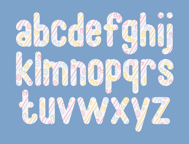 Versatile collection of harmony alphabet letters for various uses