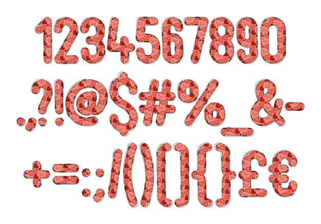 Versatile collection of infinite love numbers and punctuation for various uses