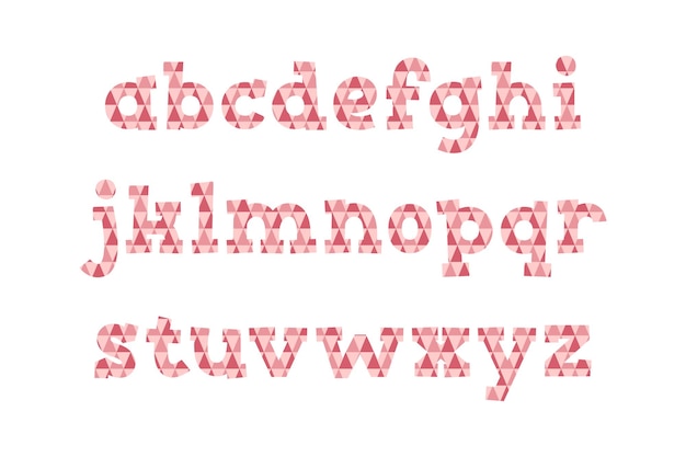 Многофункциональная коллекция букв алфавита розовых зиг для различных целей