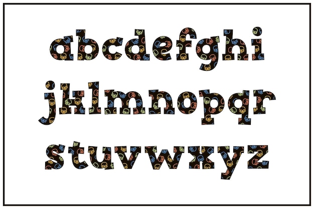 Versatile Collection of Skull Alphabet Letters for Various Uses