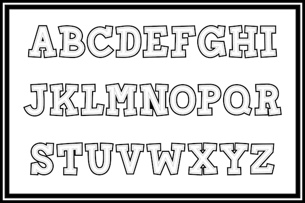 さまざまな用途に使えるスーパーステッチアルファベットの多彩なコレクション