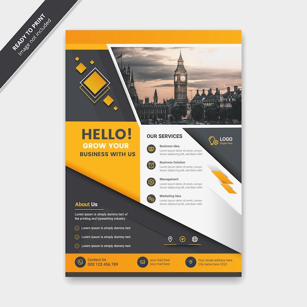 Versatile Corporate Flyer Template Customizable Design for Stunning Posters or Brochures