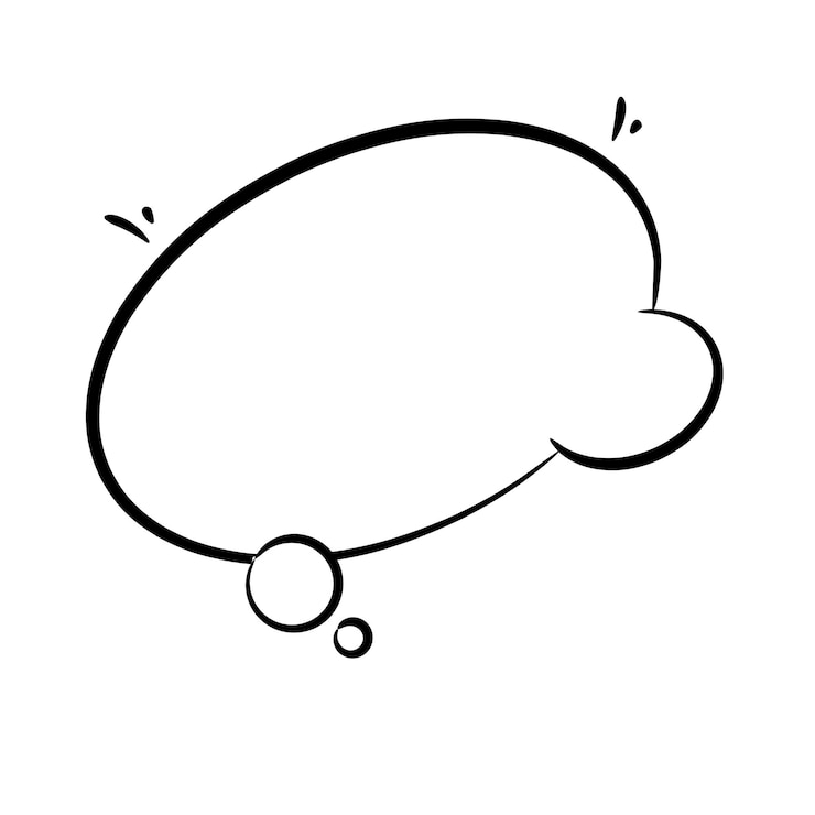 Vector versatile line art speech bubbles for creative projects