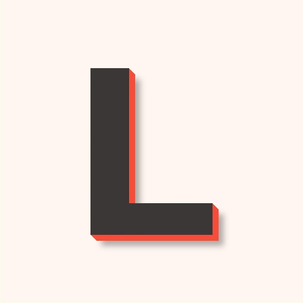 L'urlo Di Munch Dove Si Trova Premium Vector | Versatile Modern Letter L Icon in Brown and Orange