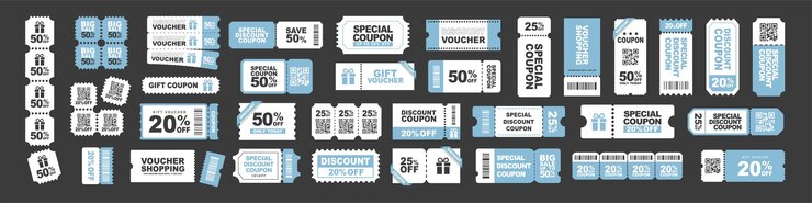 Verschillende couponsets Couponsets coupons kortingscoupons geschenkkupons kortingsvoucher geschenkkopons